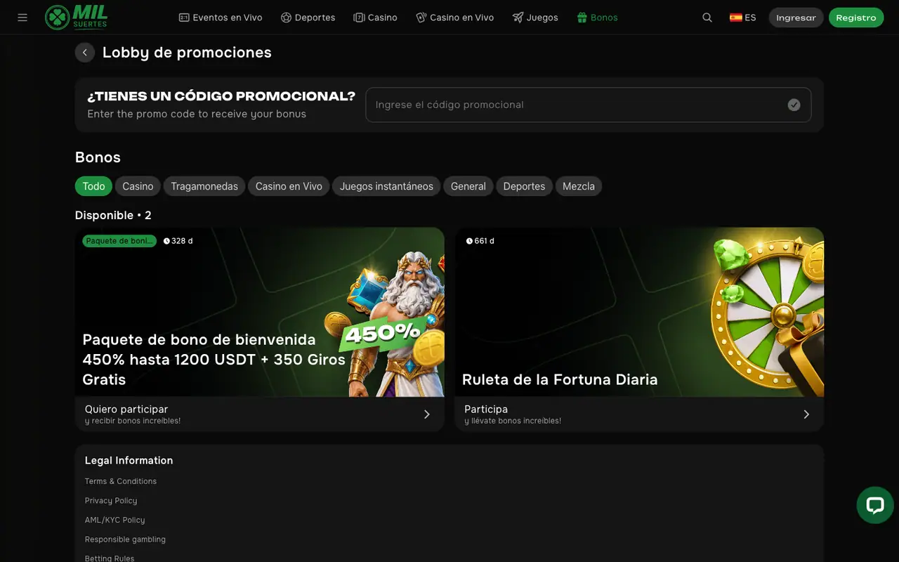 ¿Cómo funciona el bono de bienvenida y qué requisitos tiene?